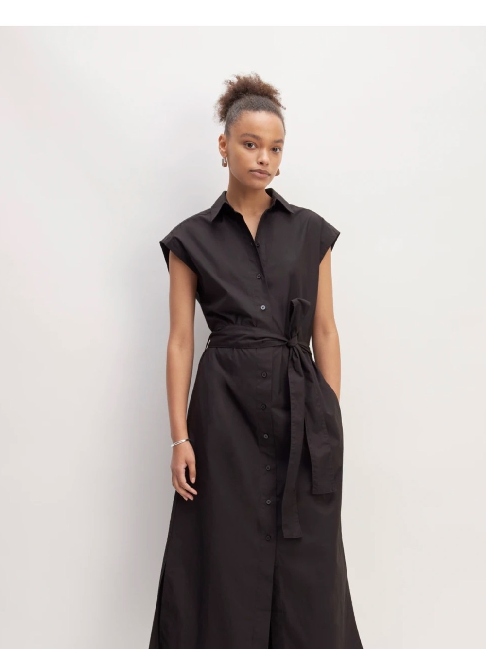 Everlane supima cotton shirt dress